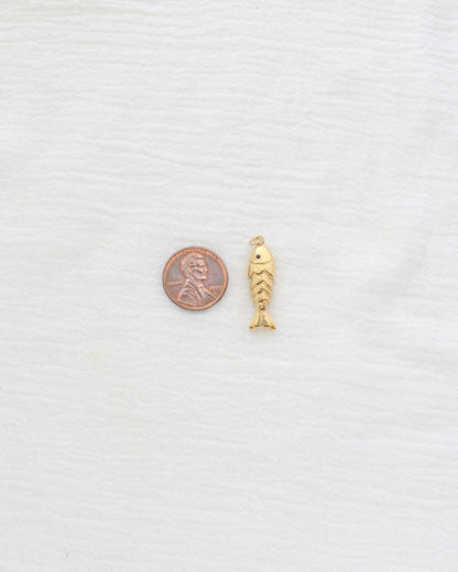 28mm Long Fish PVD Charm, CH457