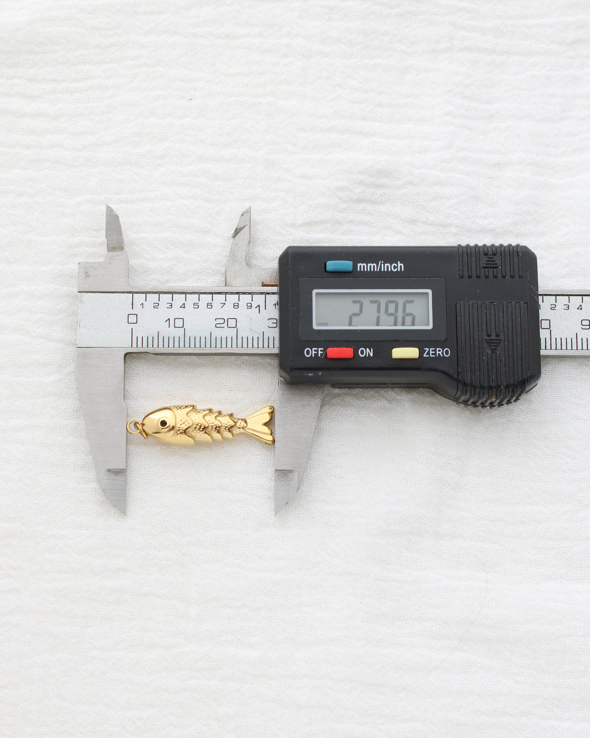 28mm Long Fish PVD Charm, CH457