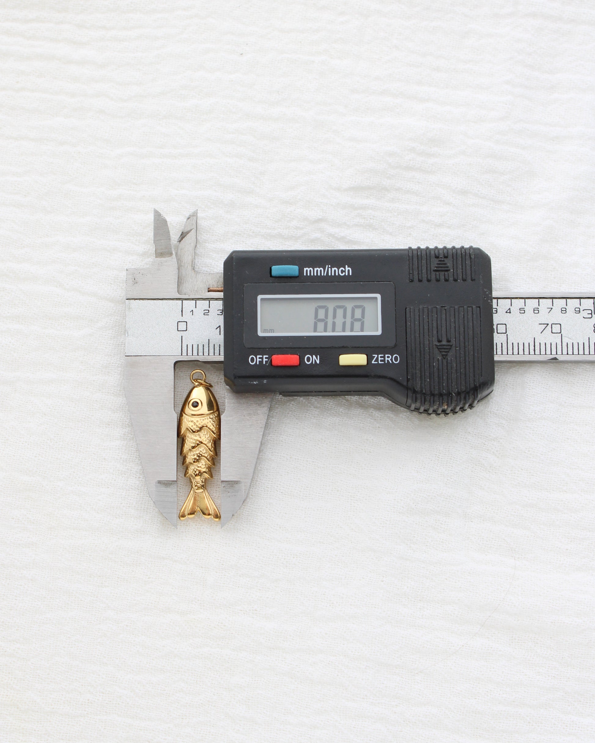28mm Long Fish PVD Charm, CH457