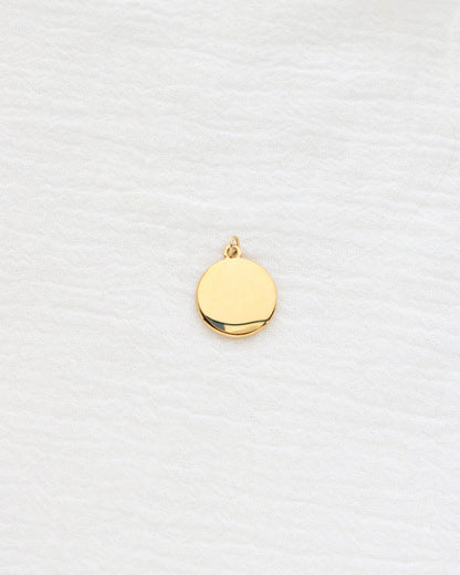 18mm Disc with Zircon PVD Charm, CH460