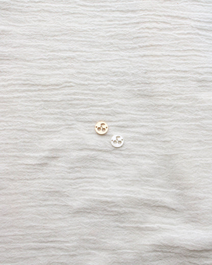 Cherry Round Connector Charm, CN356
