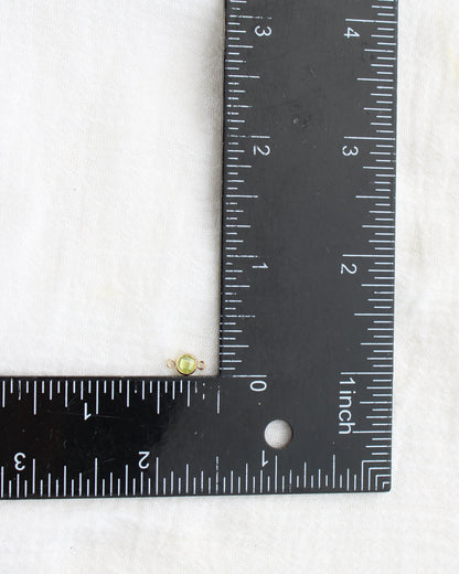 4mm Light Green Stone Connector (Flat Back), DCN107