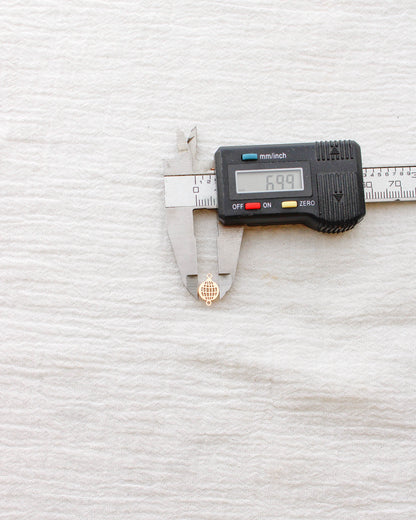Disco Ball Connector Charm, CN376