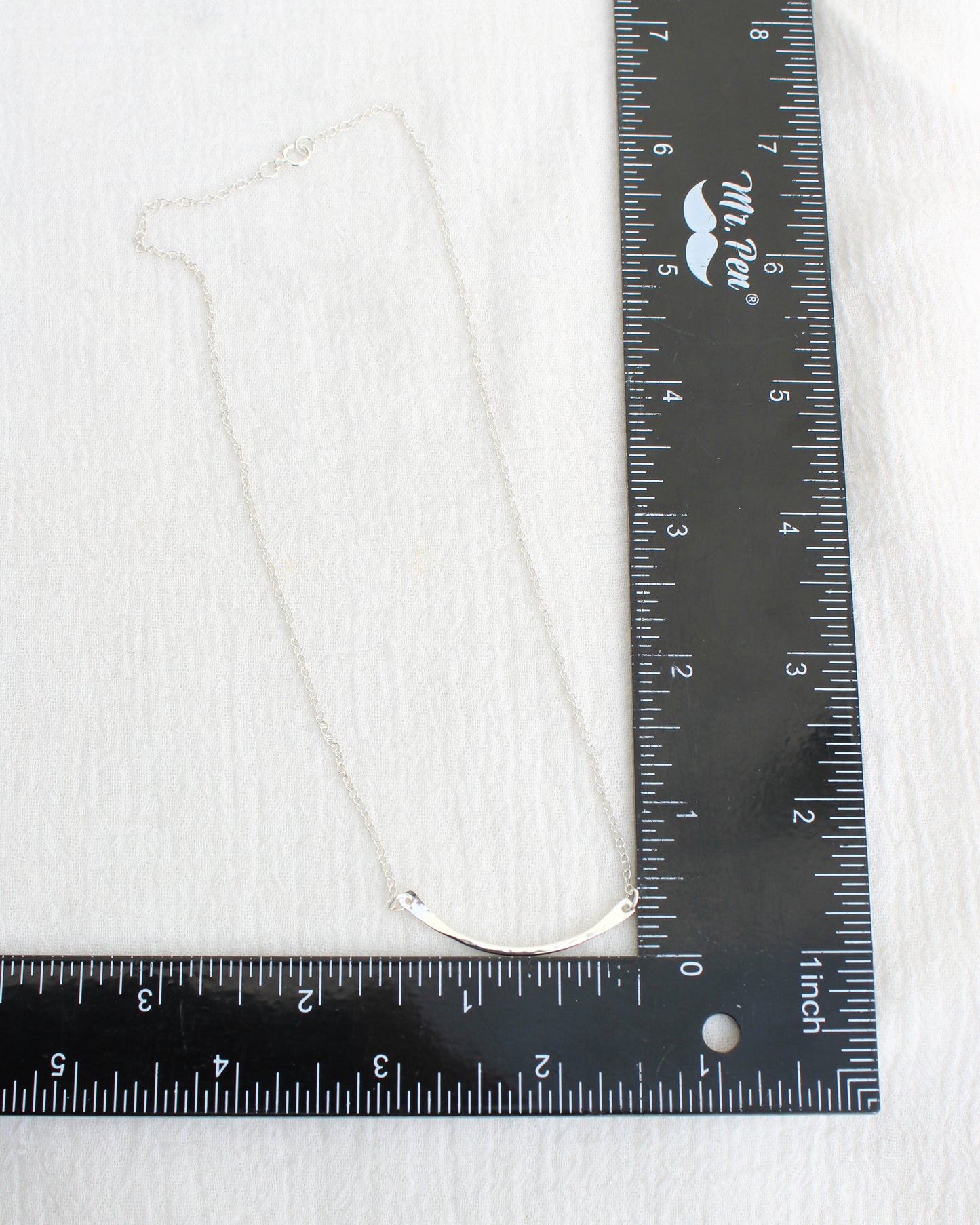 16" Hammered Arc Necklace, N92