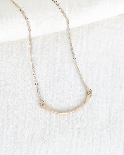 16" Hammered Arc Necklace, N92