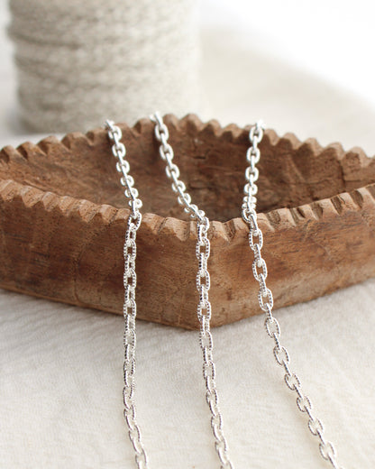 2.6mm Patterned Cable Chain, S197