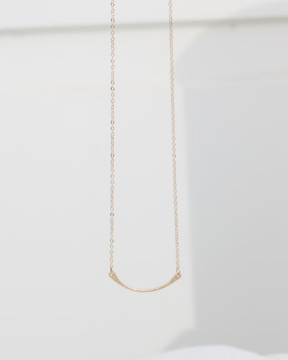 16" Hammered Arc Necklace, N92