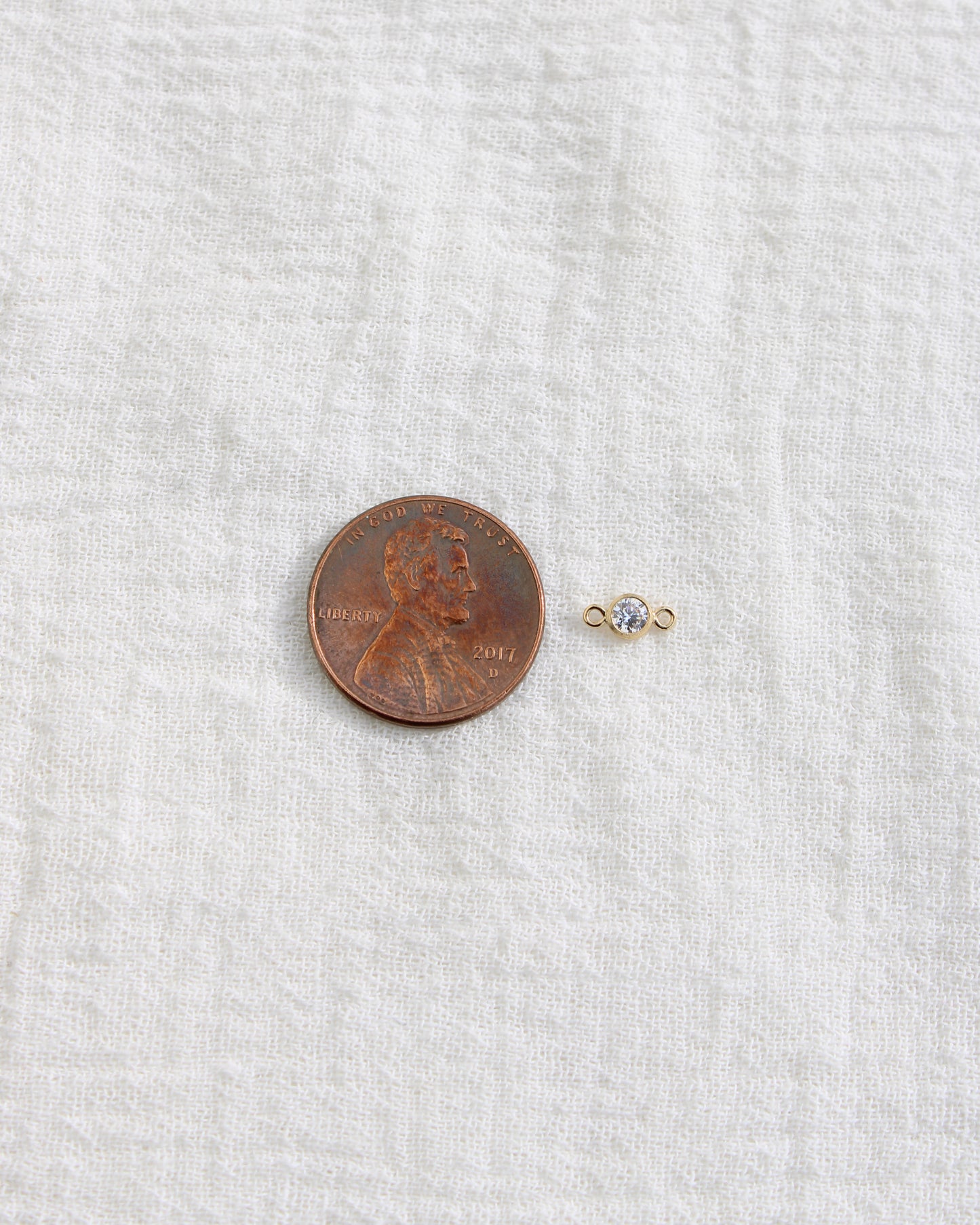 3mm Birthstone Connector, CN115