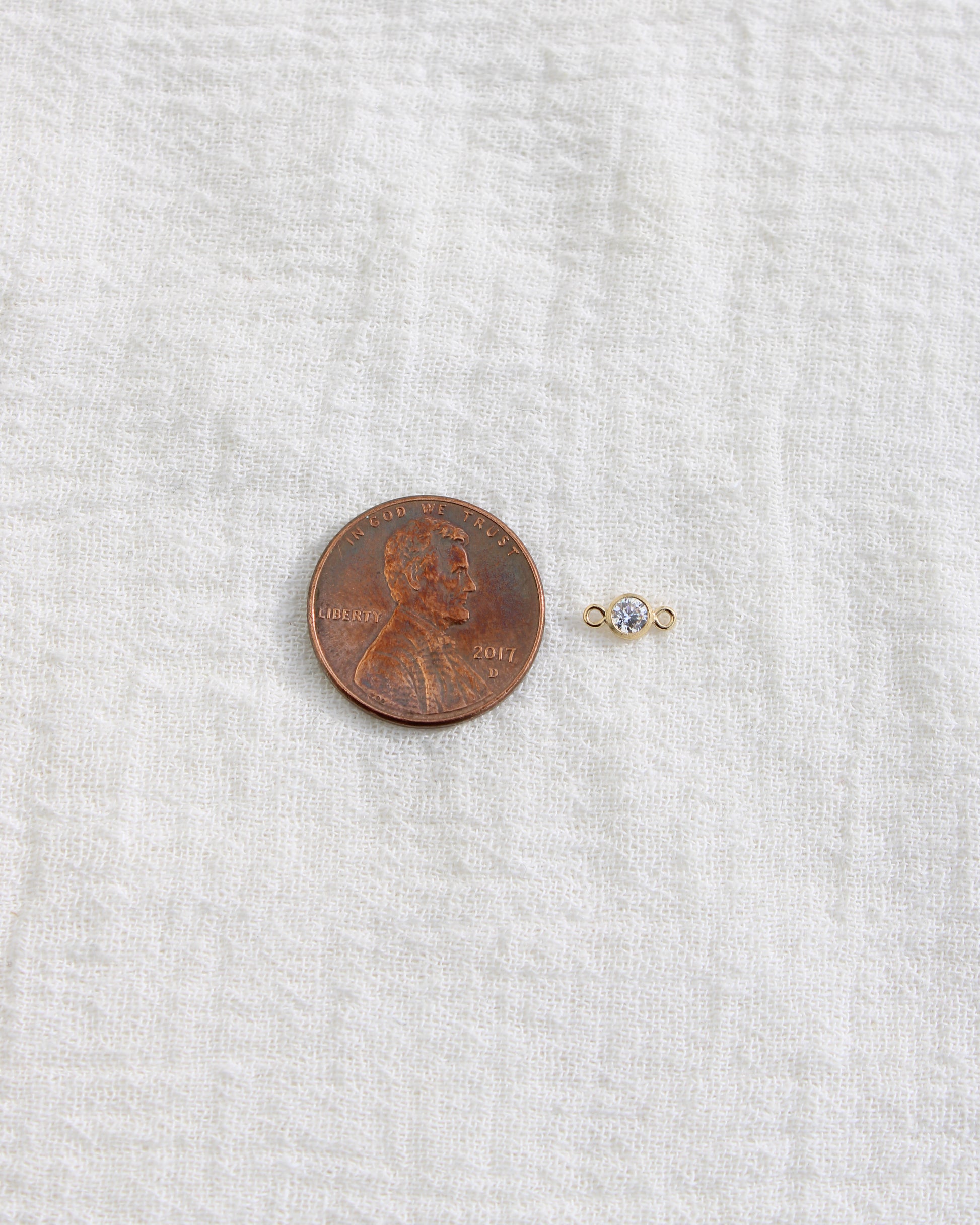 3mm Birthstone Connector, CN115
