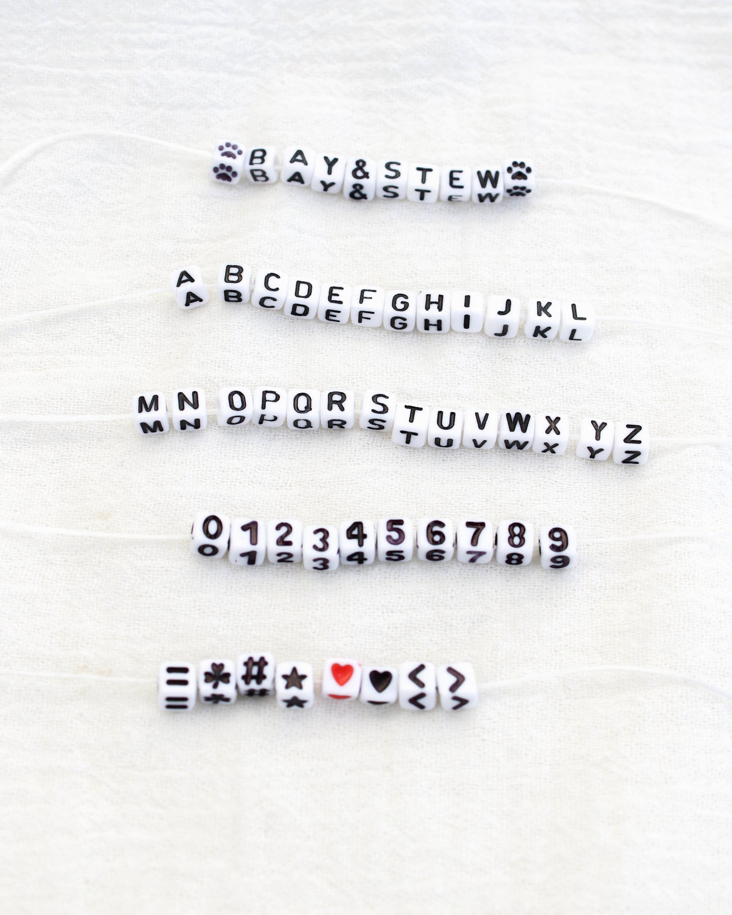 Letter Bead Cube, BD01