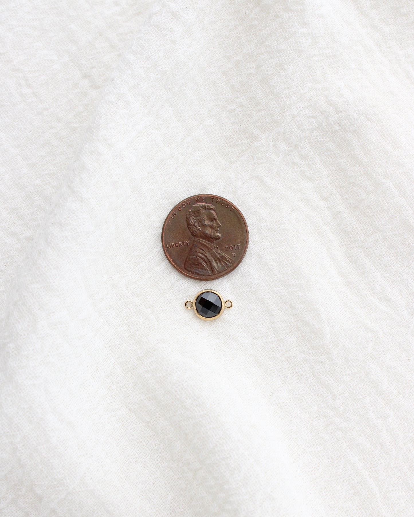 6mm Onyx Double Sided Checkerboard Connector, CN275