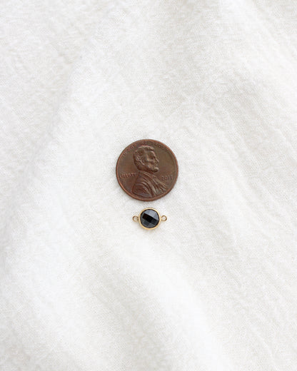 6mm Onyx Double Sided Checkerboard Connector, CN275
