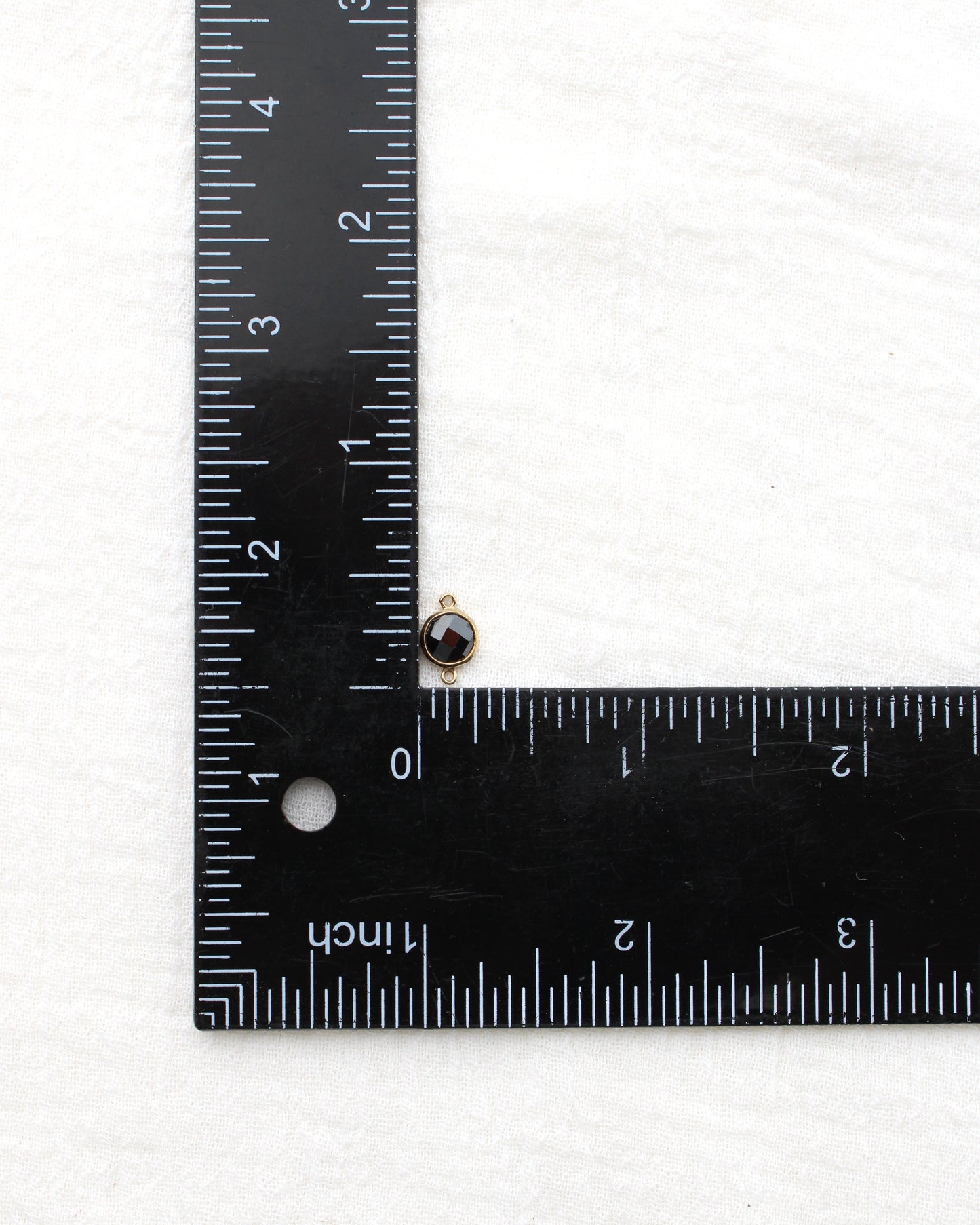 6mm Onyx Double Sided Checkerboard Connector, CN275