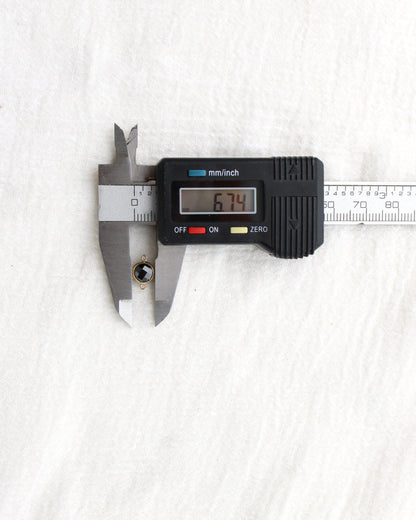 6mm Onyx Double Sided Checkerboard Connector, CN275