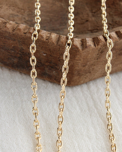 2.2mm alternate twisted paperclip chain, S248, G248