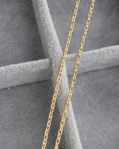 2.2mm alternate twisted paperclip chain, S248, G248