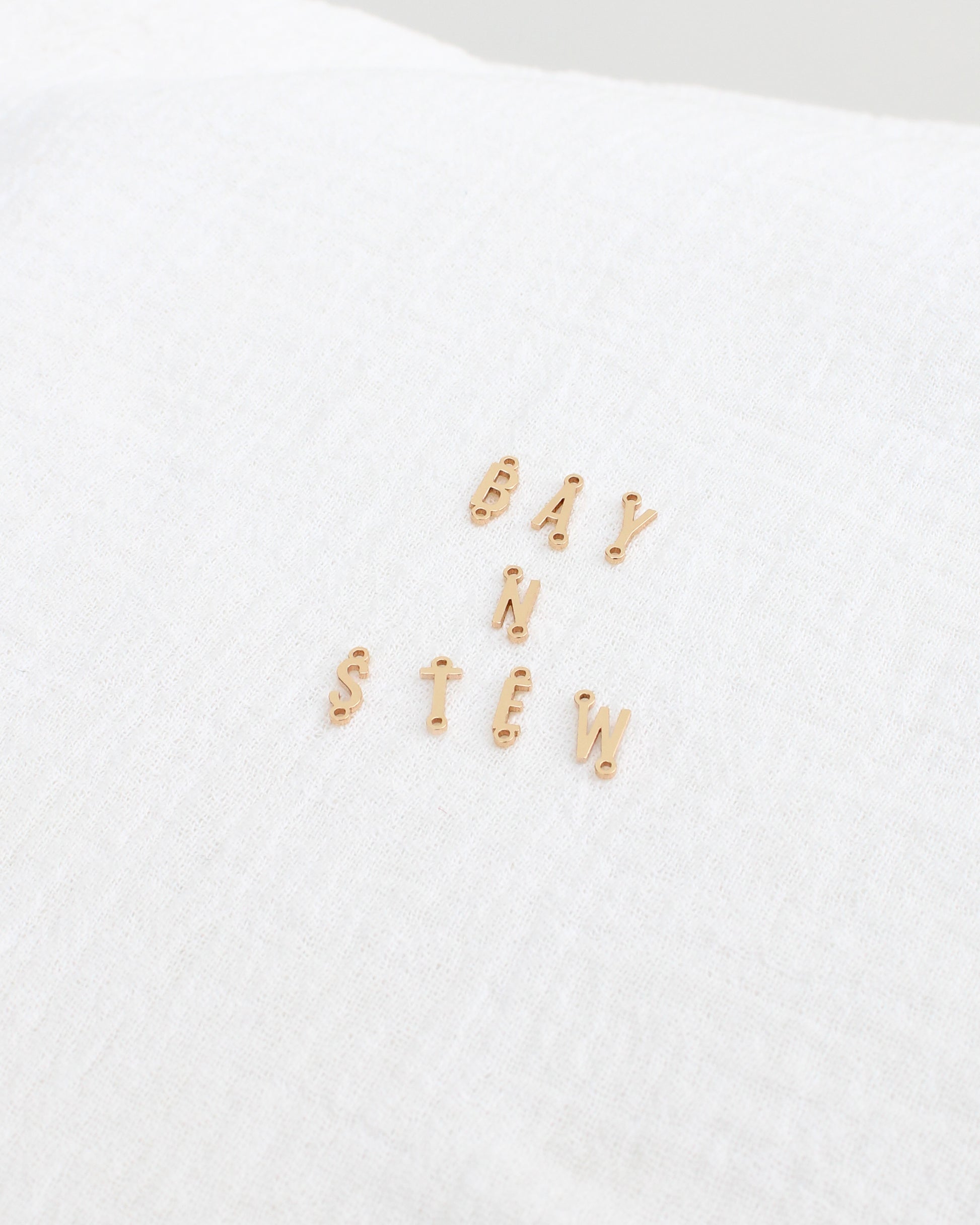 Uppercase Letter Connector, 8.9mm, 14k gold filled, CN441