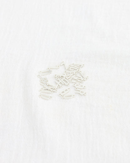 Uppercase Letter Connector, 8.9mm, Sterling Silver, CN441