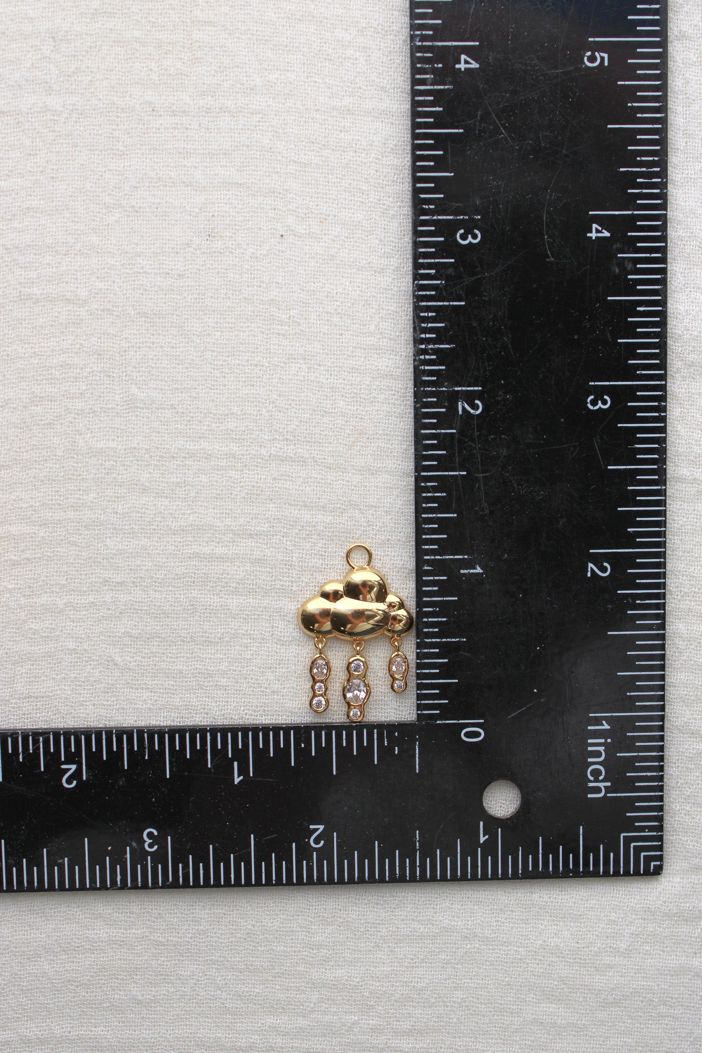 Rain Cloud with Cubic Zirconia Charm, CH300
