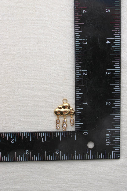 Rain Cloud with Cubic Zirconia Charm, CH300
