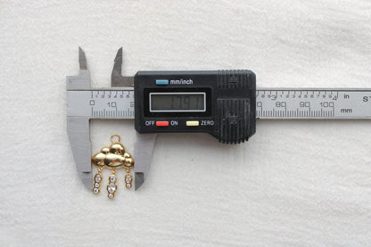 Rain Cloud with Cubic Zirconia Charm, CH300