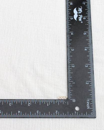 3 Linked Heart Outline Connector, CN437