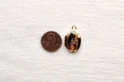 Ampersand Locket Charm, CH298