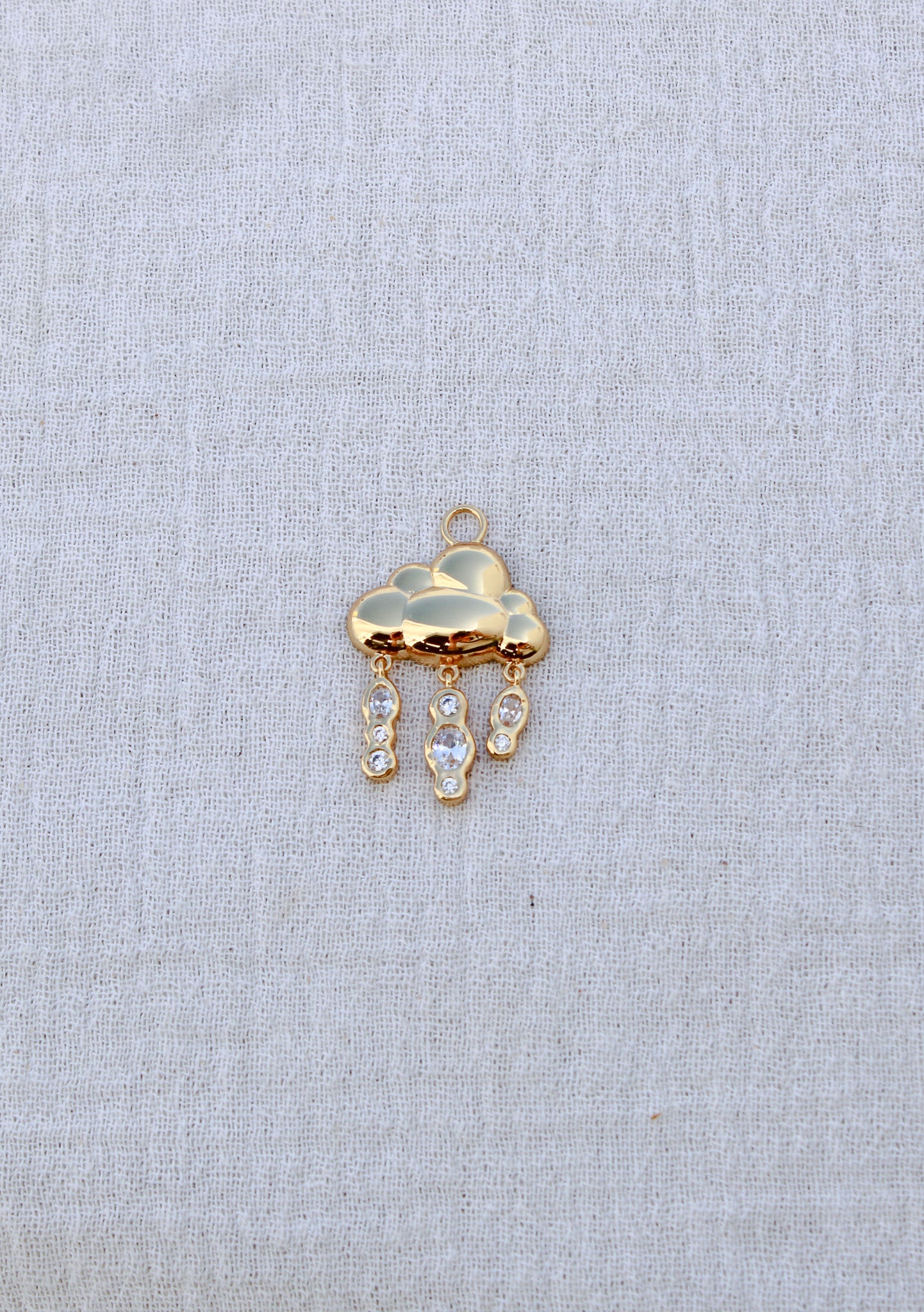 Rain Cloud with Cubic Zirconia Charm, CH300