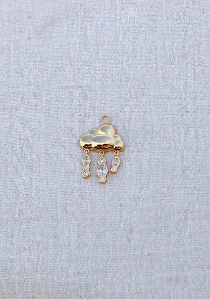 Rain Cloud with Cubic Zirconia Charm, CH300