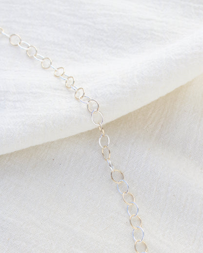 5.8mm mixed metal cable chain, M254