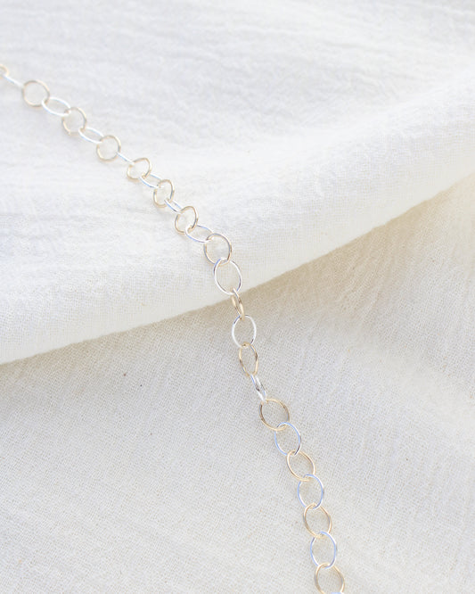 5.8mm mixed metal cable chain, M254