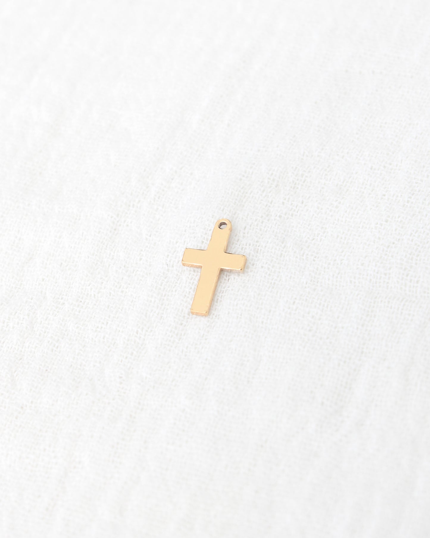 Cross charm, 14k gold filled, sterling silver, CH314