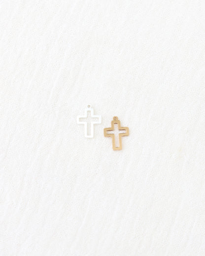 Cross Outline Charm, CH316