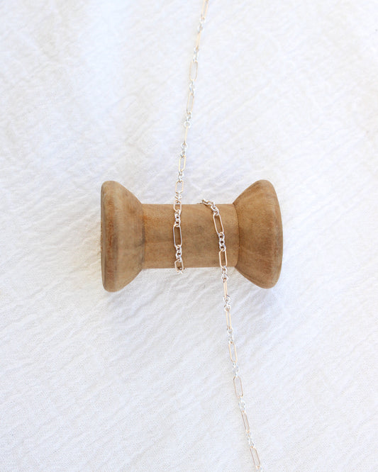 2.3mm Long and Short Mixed Metal Chain 1+3, M214
