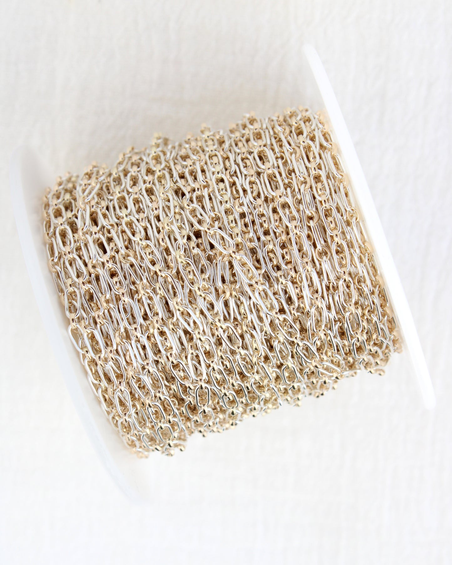 2.6mm 1+1 Mixed Metal Cable Chain, M244