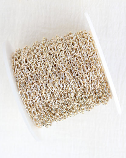 2.6mm 1+1 Mixed Metal Cable Chain, M244