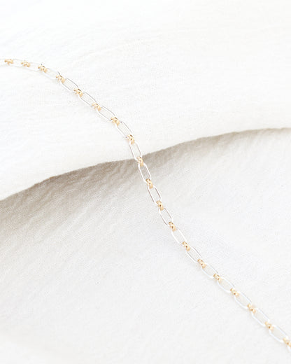 2.6mm 1+1 Mixed Metal Cable Chain, M244