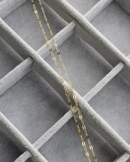 2.4mm Dapped Long & Short Chain, G4