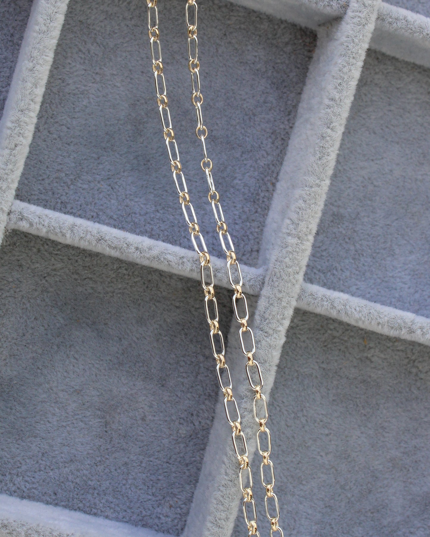 2.6mm 1+1 Mixed Metal Cable Chain, M244