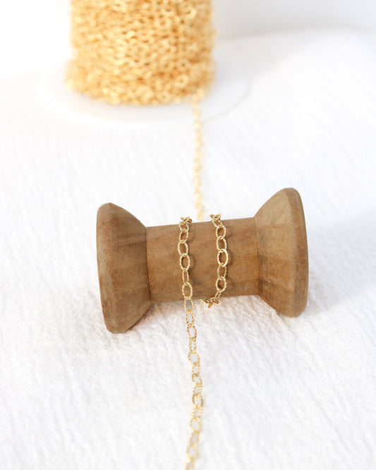 2.6mm Flat Patterned Cable Chain, G217