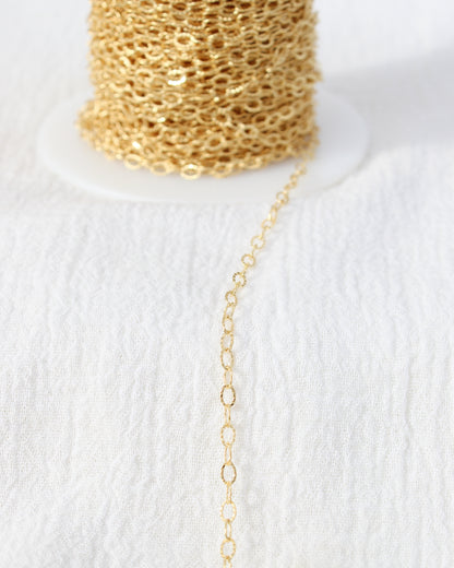 2.6mm Flat Patterned Cable Chain, G217