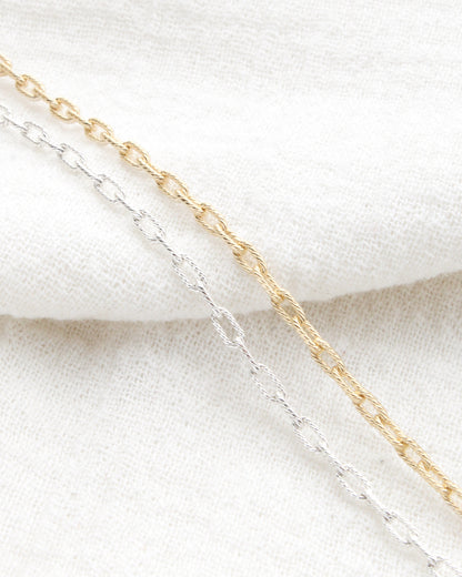 2mm twisted paperclip chain, S257, G257