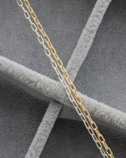 2mm twisted paperclip chain, S257, G257