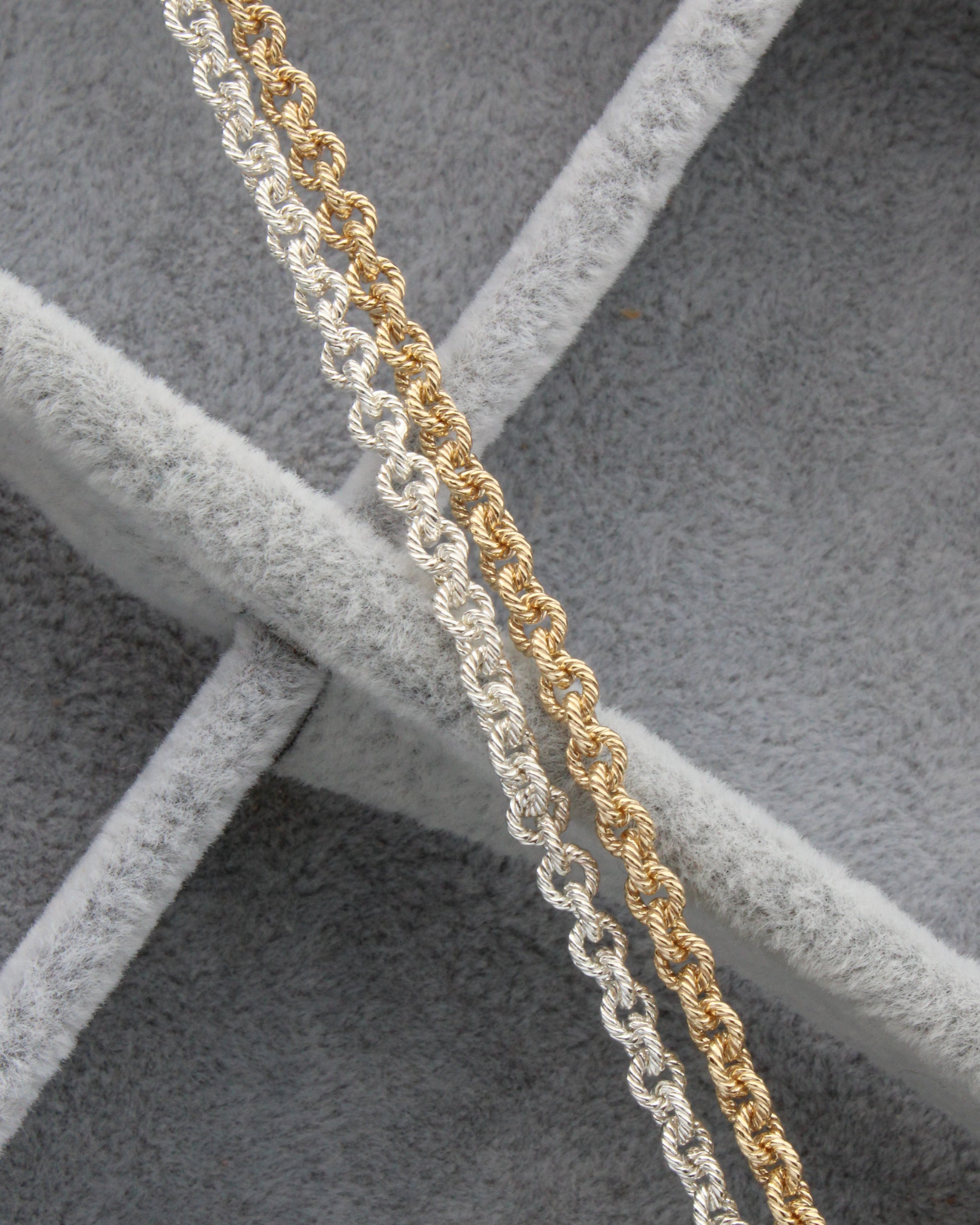 3mm twisted cable chain, S256, G256