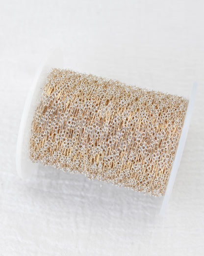 1.5mm Long and Short Mixed Metal Chain 1+3, M216