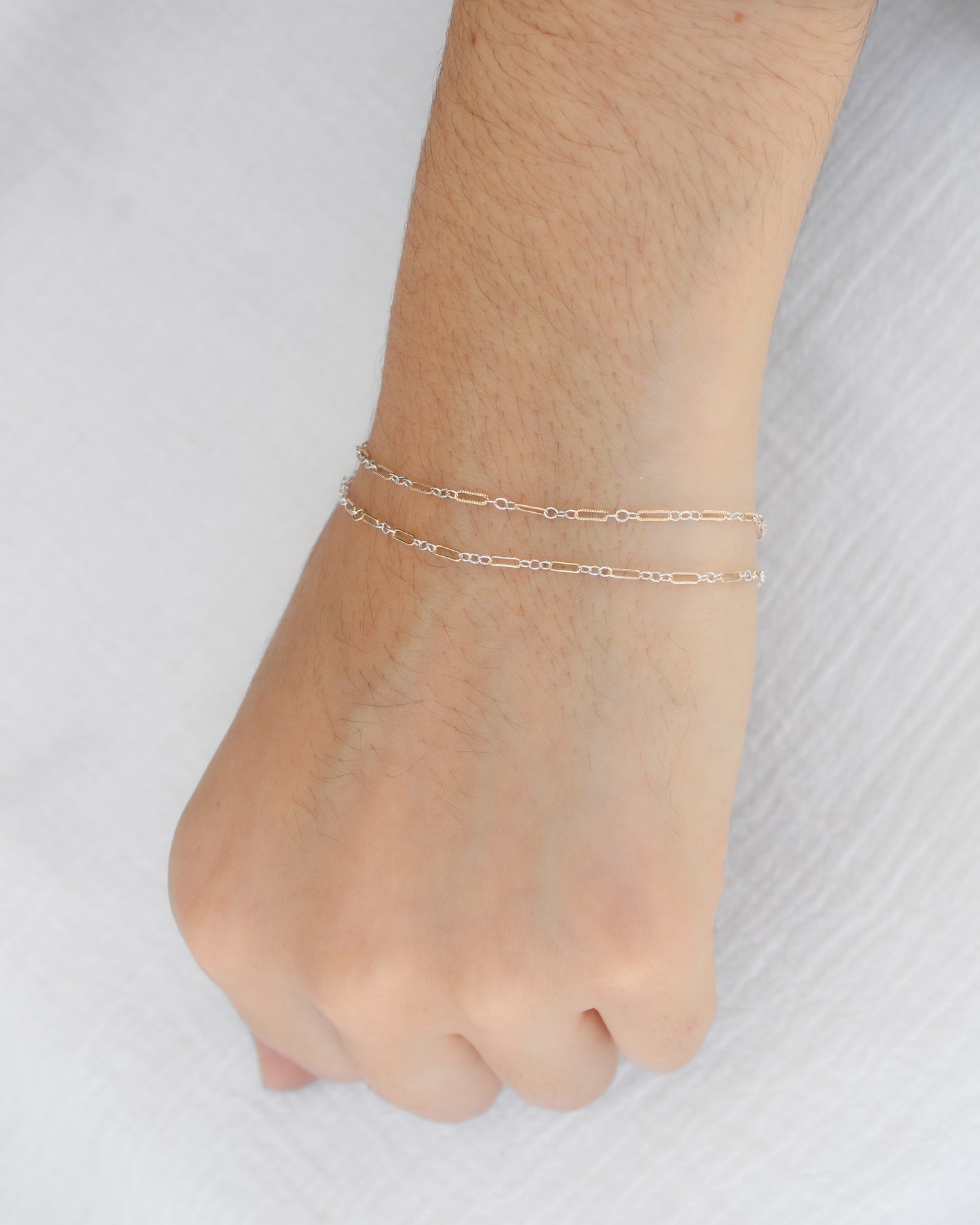 1.5mm Long and Short Mixed Metal Chain 1+3, M216