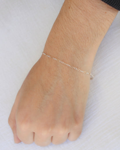 1.5mm Long and Short Mixed Metal Chain 1+3, M216