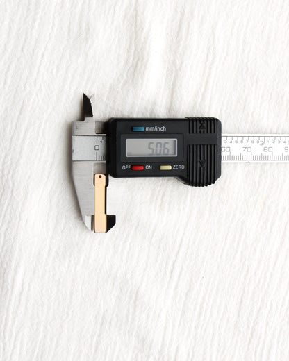 1" Blank Rectangle Charm, B92