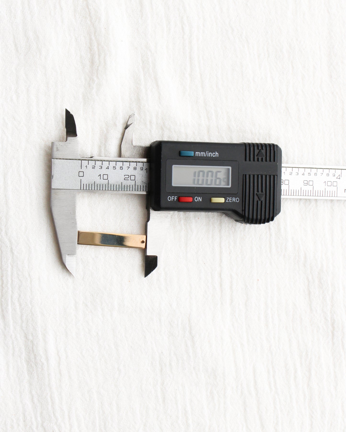 1" Blank Rectangle Charm, B92