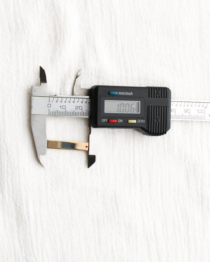 1" Blank Rectangle Charm, B92